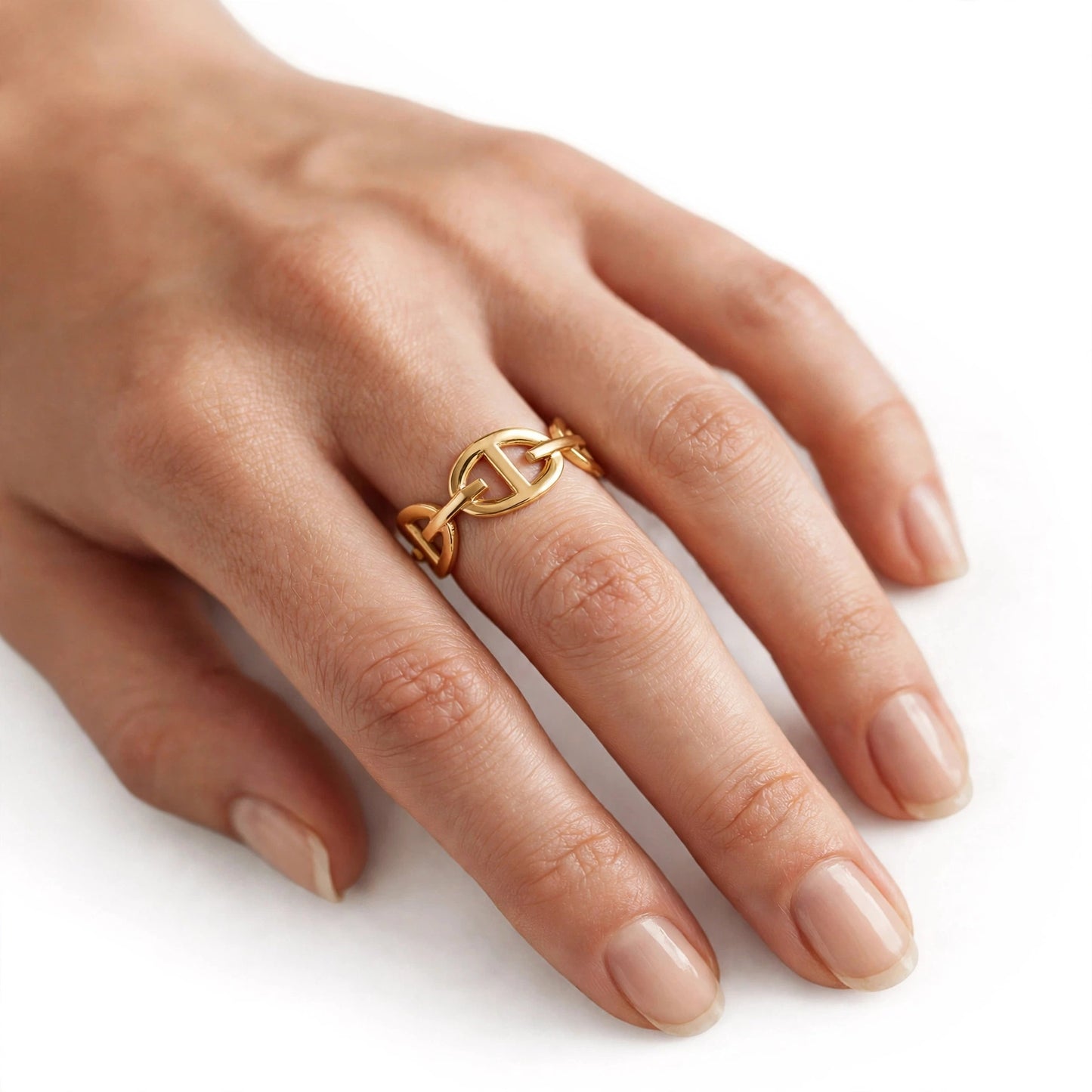 Ancre Chain Open Ring