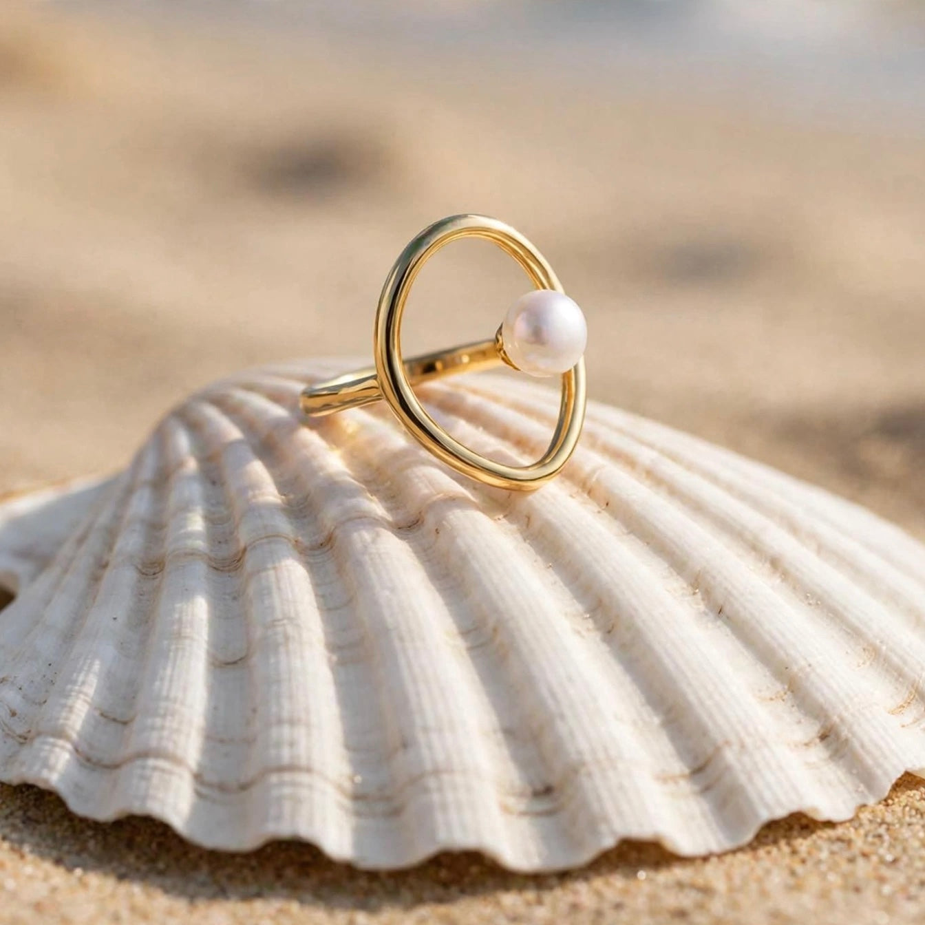 Pearl Orbit Ring