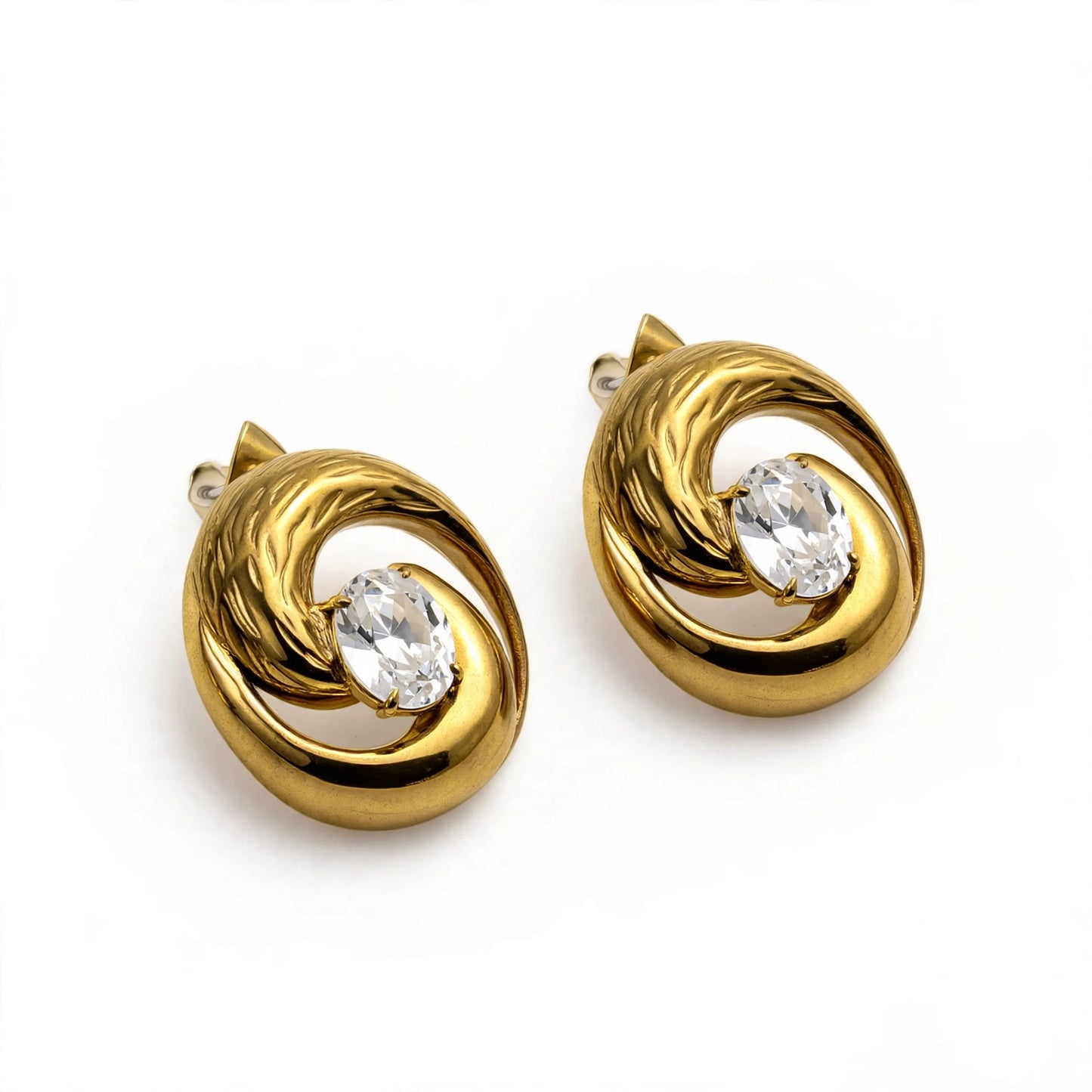 Crystal Wave Earrings