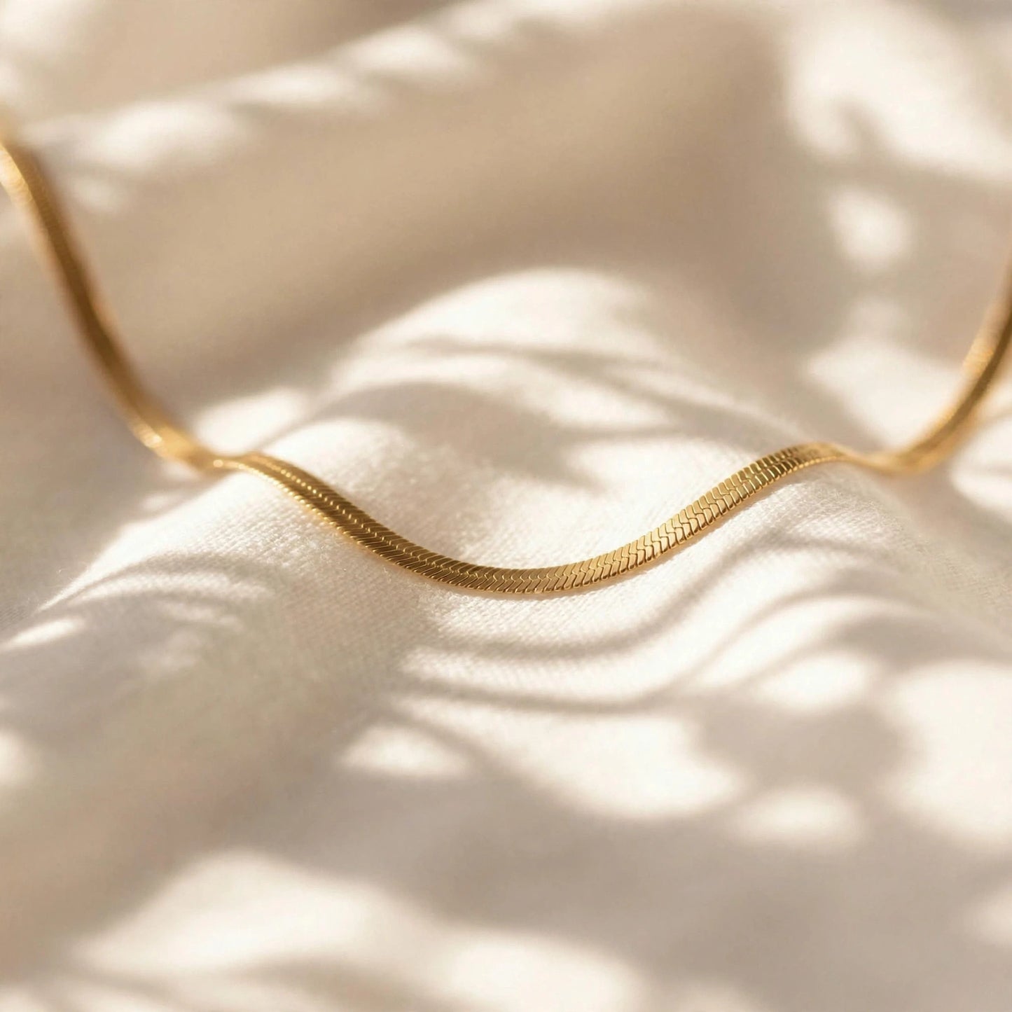 Flat Snake Chain Necklace