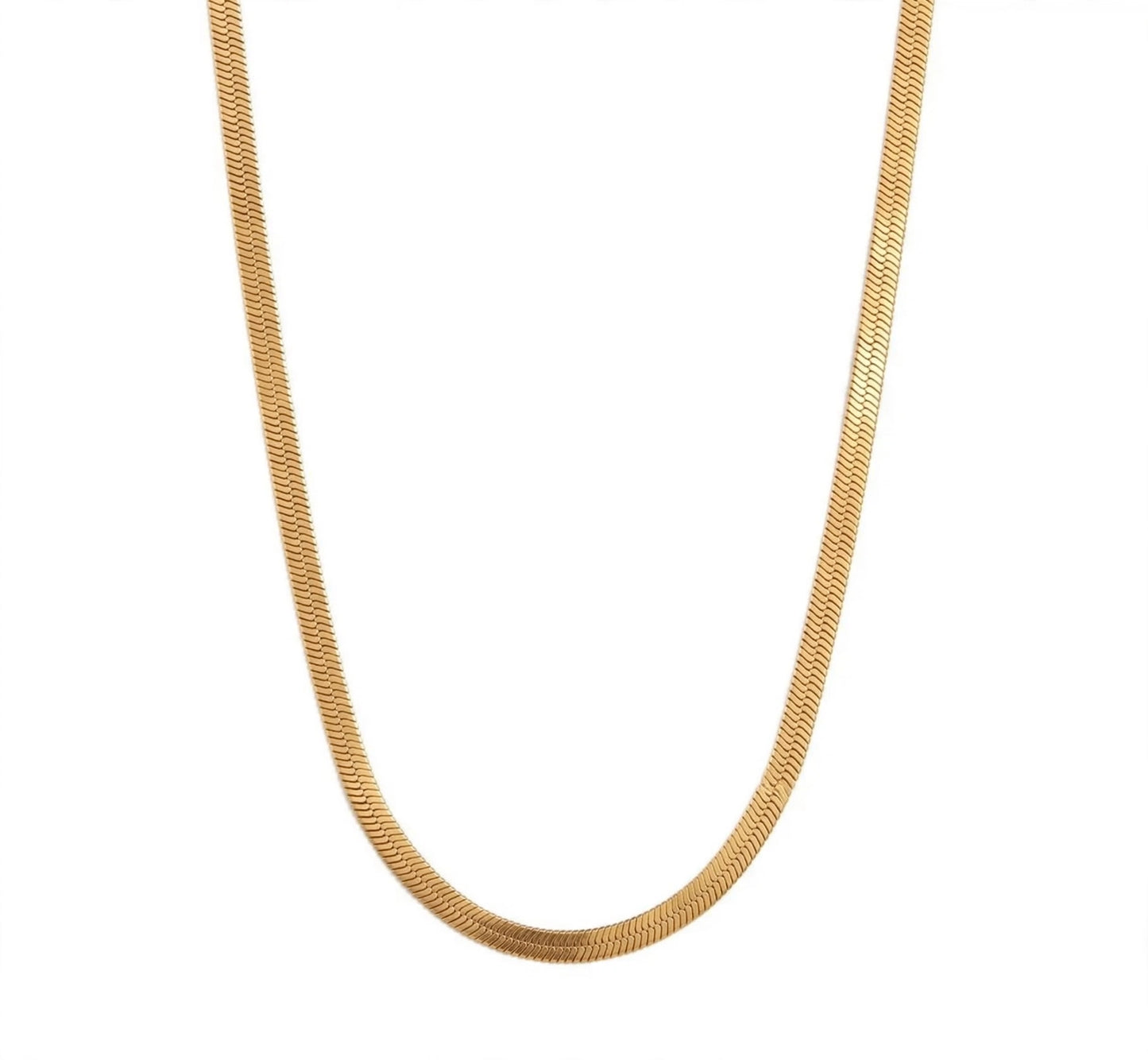 Flat Snake Chain Necklace