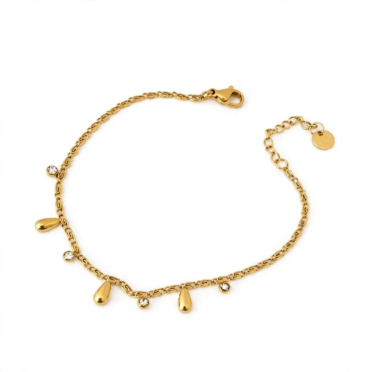 Teardrop Charm Bracelet