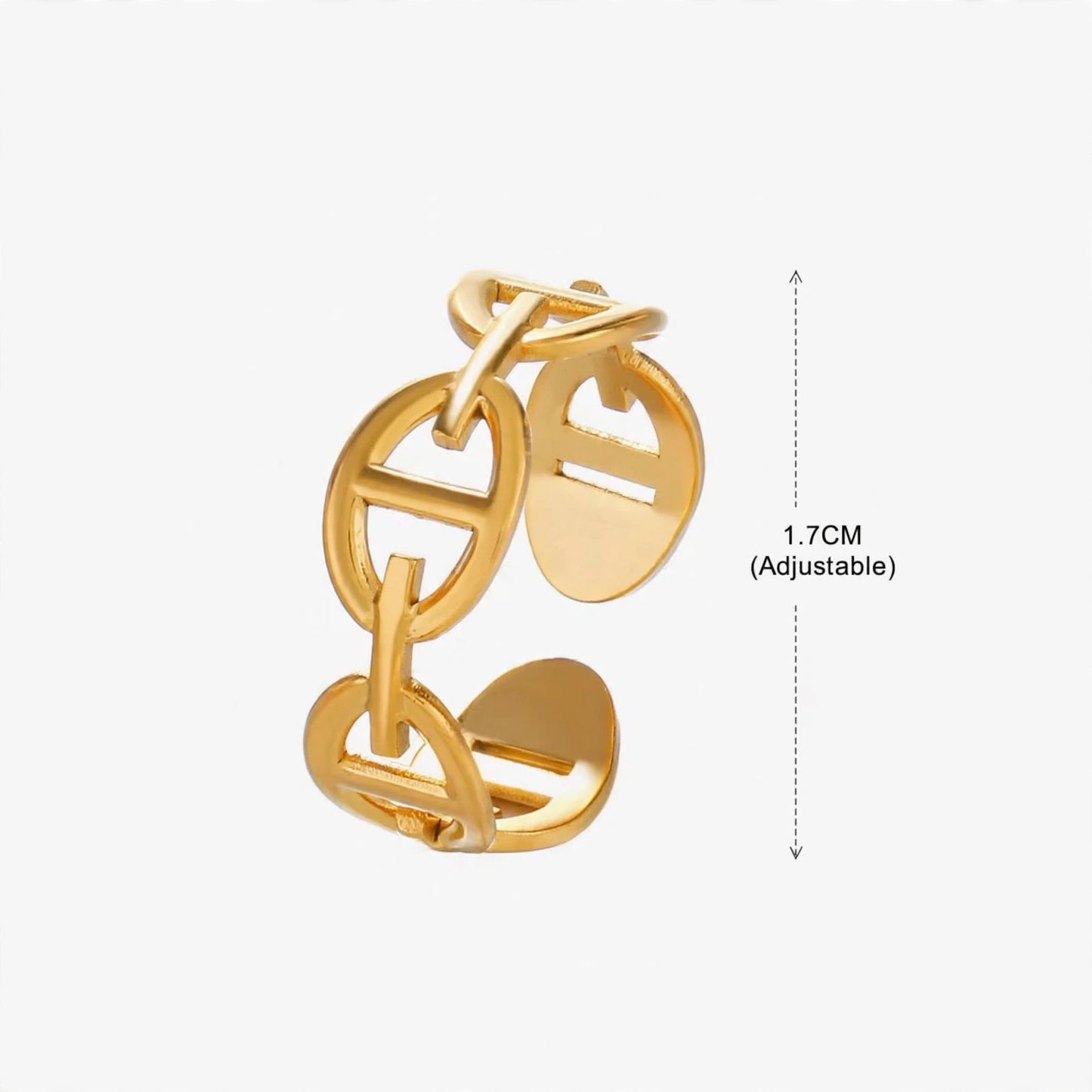 Ancre Chain Open Ring