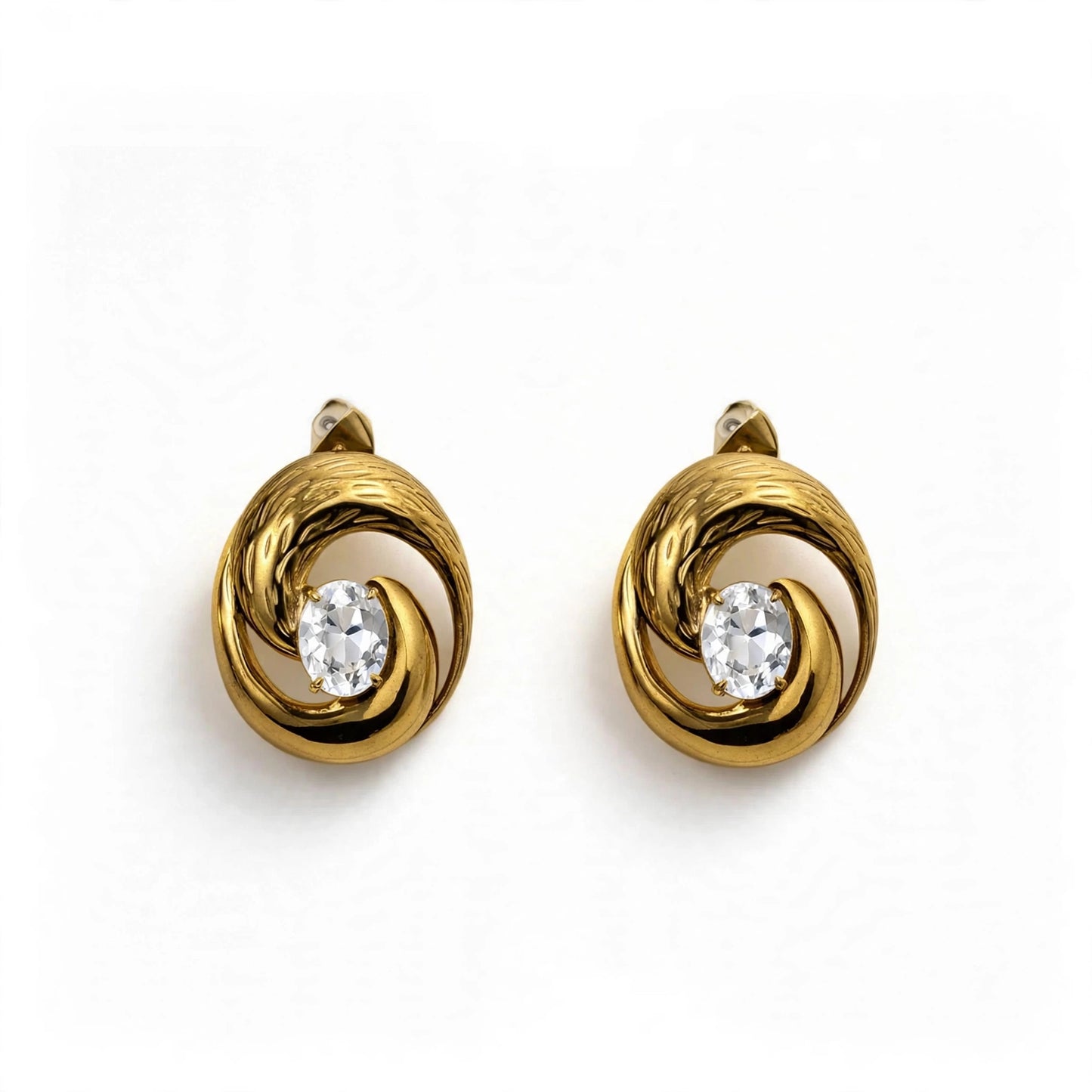 Crystal Wave Earrings