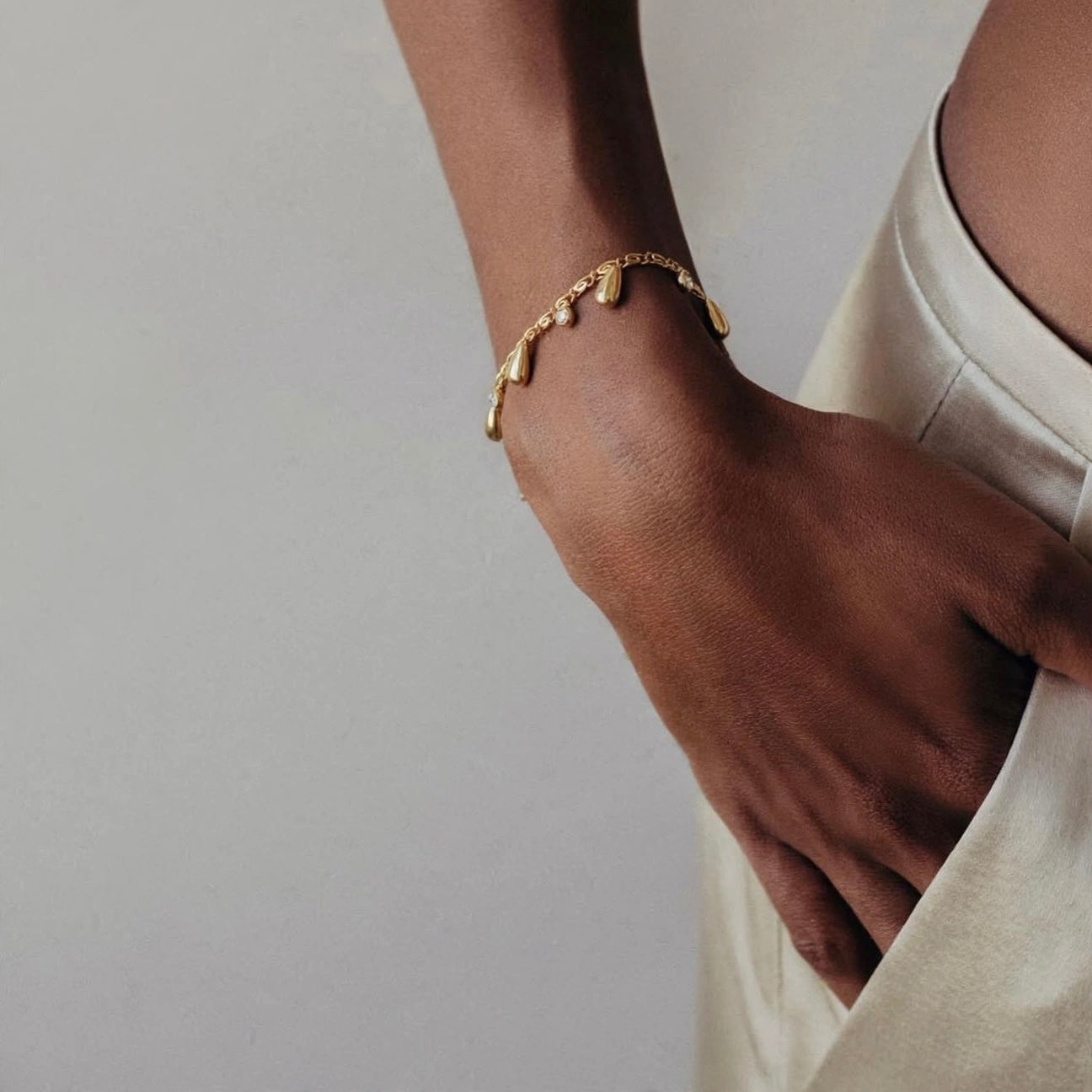 Teardrop Charm Bracelet